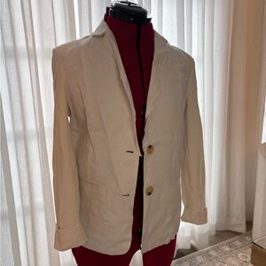 Cream Blazer for Women
